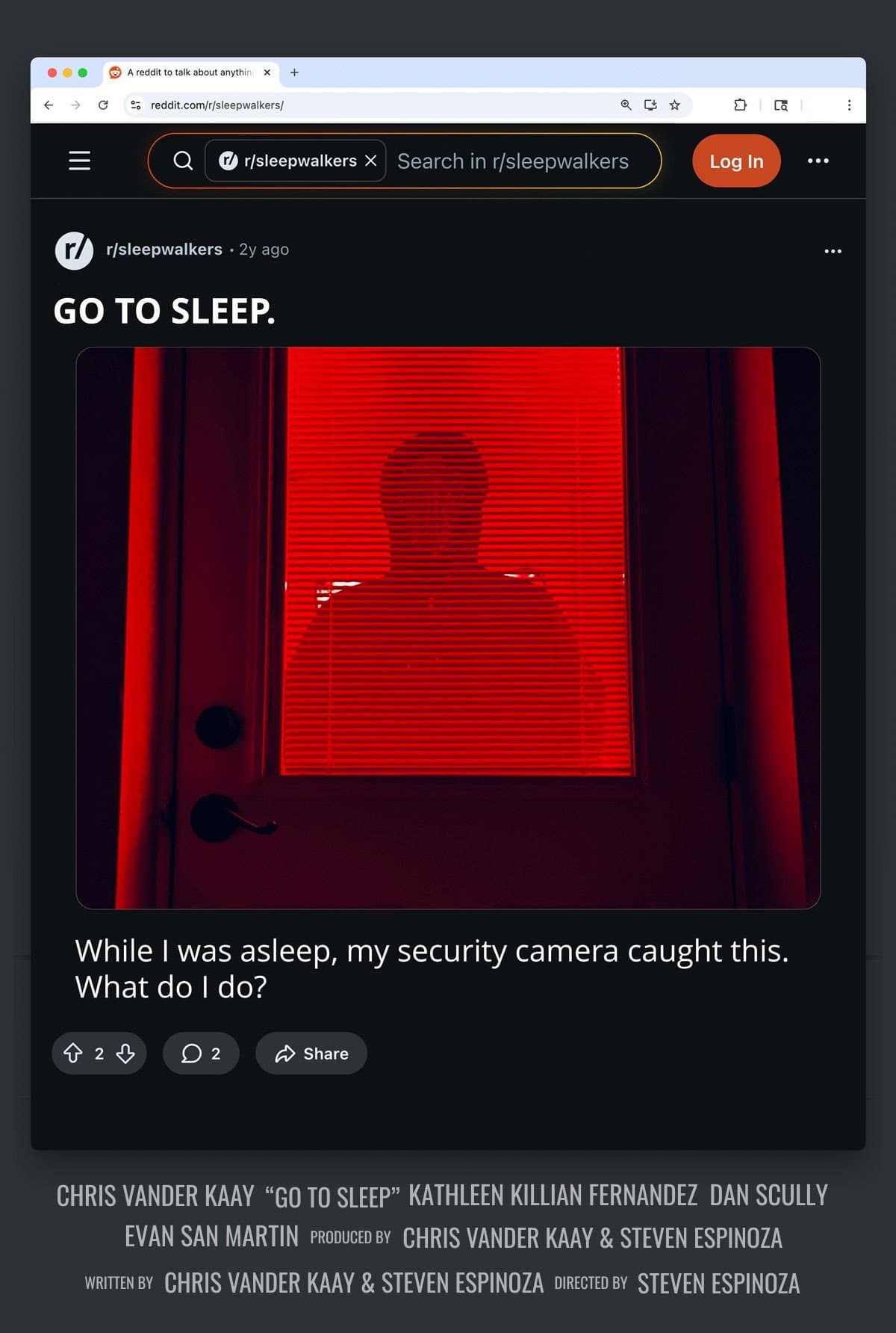 Go to Sleep